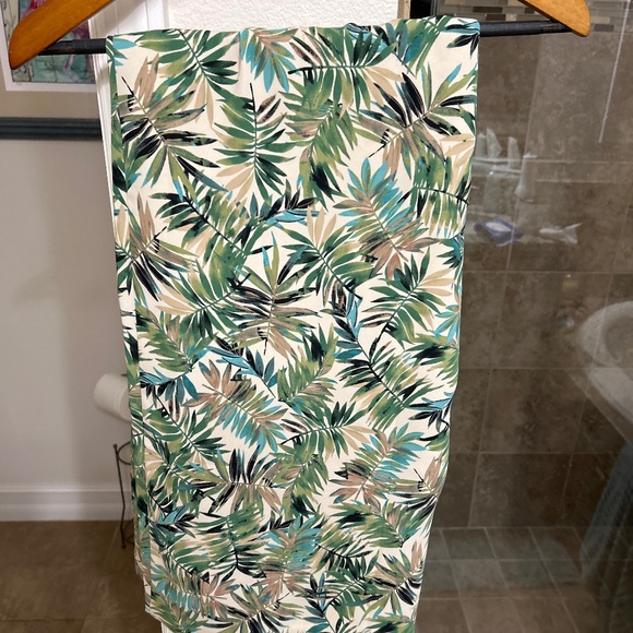 J Jill Tropical print wide leg pants - Picture 1 of 3